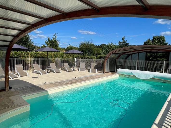 Maison de vacances pour 6 personnes, avec Balcon ainsi que Jardin et Bassin pour enfant