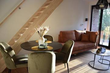 Gîte pour 3 personnes, avec terrasse et vue à Zulte