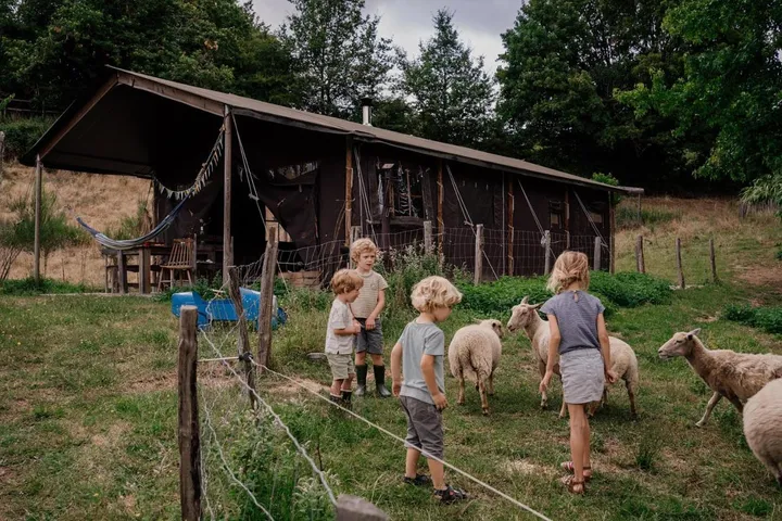 Lodge pour 6 personnes, avec vue sur le lac ainsi que jardin et vue, animaux acceptés - 1