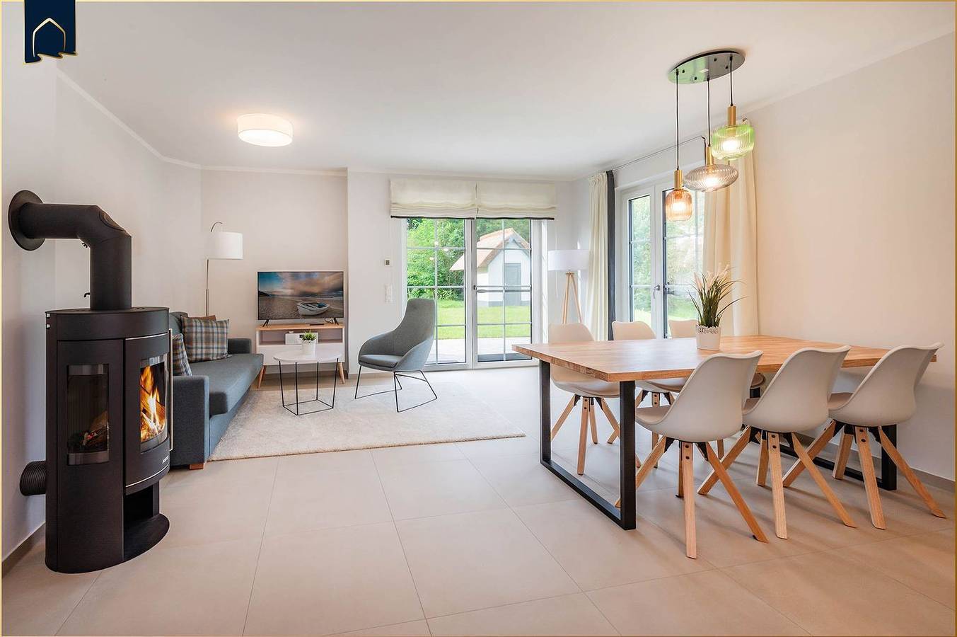 Modernes Ferienhaus im Fischerdorf mit Sauna & Gartenblick – ländlich & luxuriös in Zirchow, Usedom