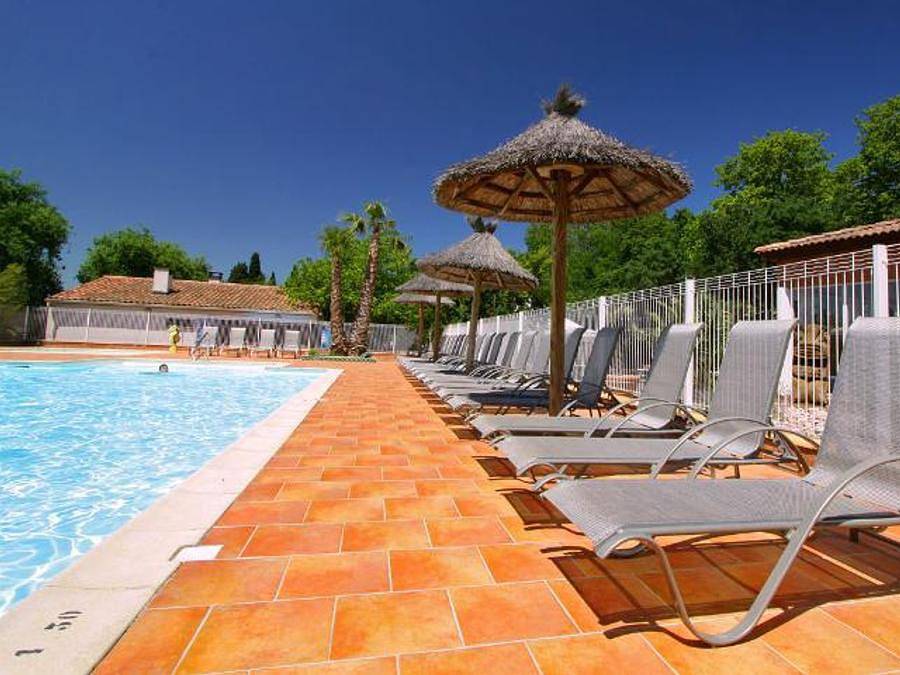 Camping le Moulin de Sainte-Anne  - Chalet 3 personen - Chalet Premium pitchounet 2Zi Tv-Clim-Sdb in Villegly, Carcassonne und Umgebung