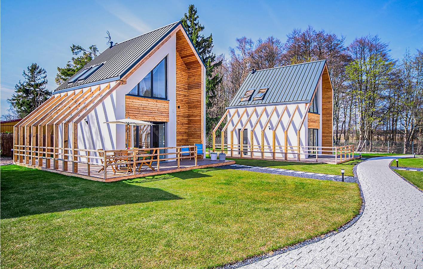 Dom dla 6 osób z taras in Nowęcin, Słowiński Park Narodowy