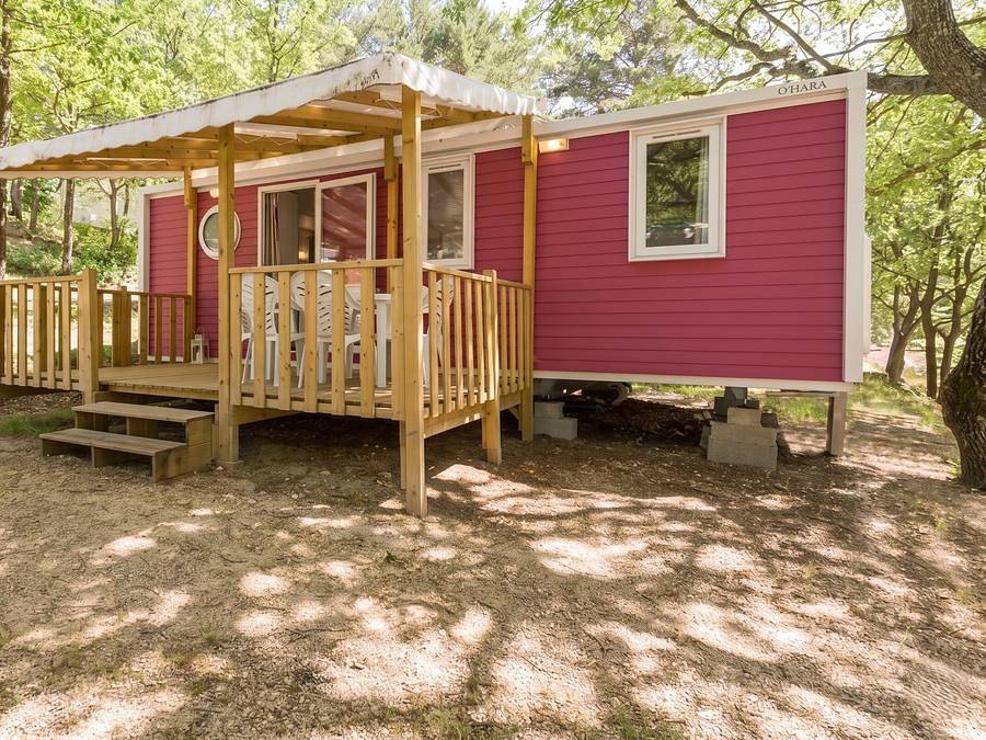 Camping le Domaine de Chanteraine   - Stacaravan 6 personen - aankomst op zaterdag in Aiguines, Regionaal natuurpark van de Verdon