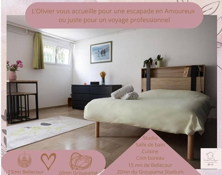 Gîte pour 2 personnes, avec balcon à Corbas - 2