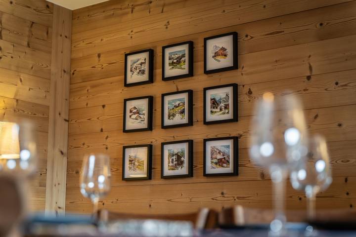 Chalet for 12 people, with balcony and view in La Plagne