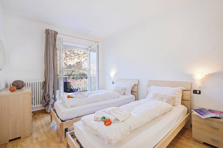 Entire apartment, Agritur Laura- Sogno zen 6 with Shared Garden, Torbole sul Garda, Italy in Torbole, Nago-Torbole