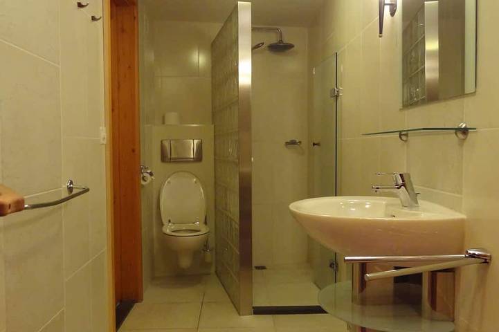 Big chalet with sauna, 3 bathrooms, walking minutes from cable car,private park. in Fieschertal, Goms