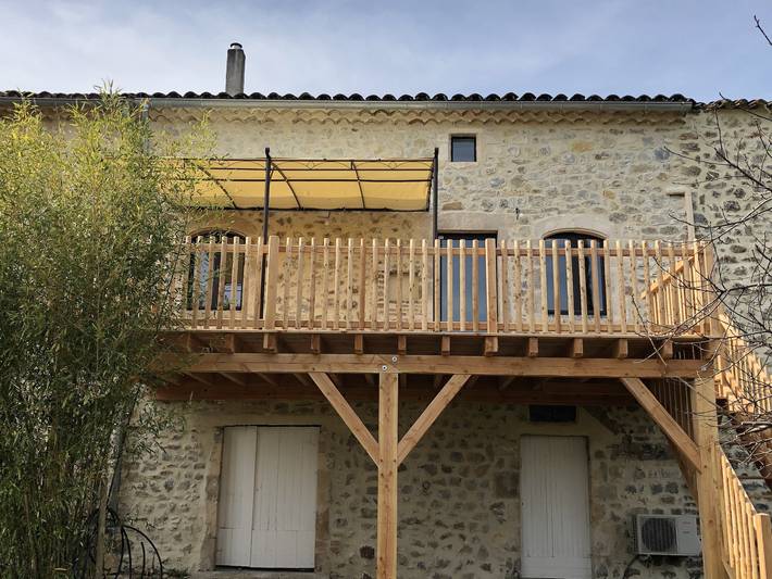 Gîte pour 10 personnes, avec piscine à Lagorce - 2