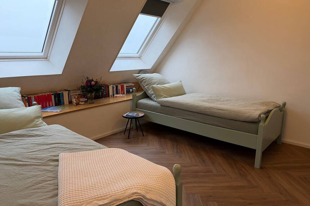 Geheel appartement, Wohnung Himmelreich met zeezicht in het Langhaus Aussichtsreich in Oland, Langeneß