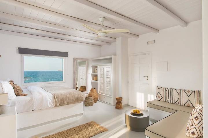 Maison d’hôte pour 2 personnes, avec Balcon et Terrasse ainsi que Jardin et Vue dans Milos