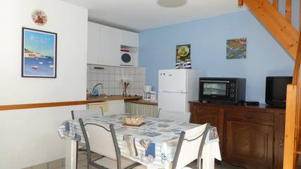 Gîte pour 3 personnes, avec terrasse et jardin dans Kerhillio