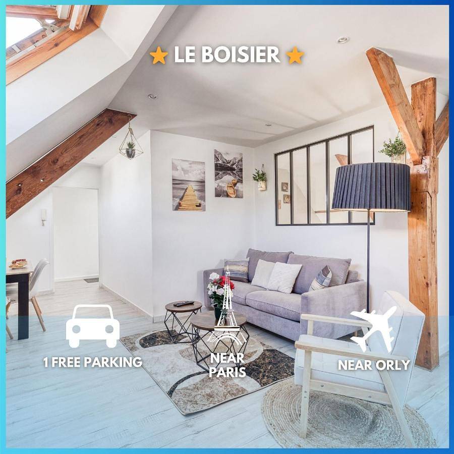 Appartement entier, Le Boisier - 3 min de la Gare Massy Tgv - Cozy Houses in Palaiseau, Essonne