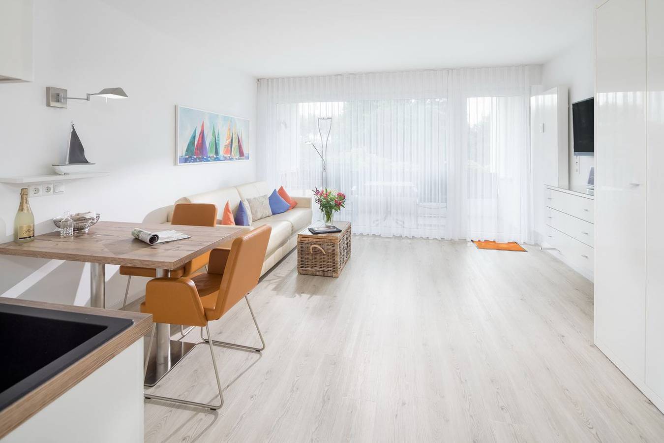 Ganze Wohnung, Lichtdurchflutete Ferienwohnung mit Südbalkon – Ideal für 2–3 Personen in Norderney