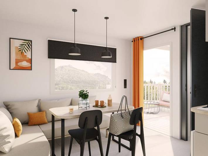 Flower Camping Le Rompval - Mobilheim 4 personen - 25m² Premium (2Sch-4Pers) davon Halbüberdachte Terrasse + Tv + Lv + Bbq in Bois de Cise, Mers-les-Bains