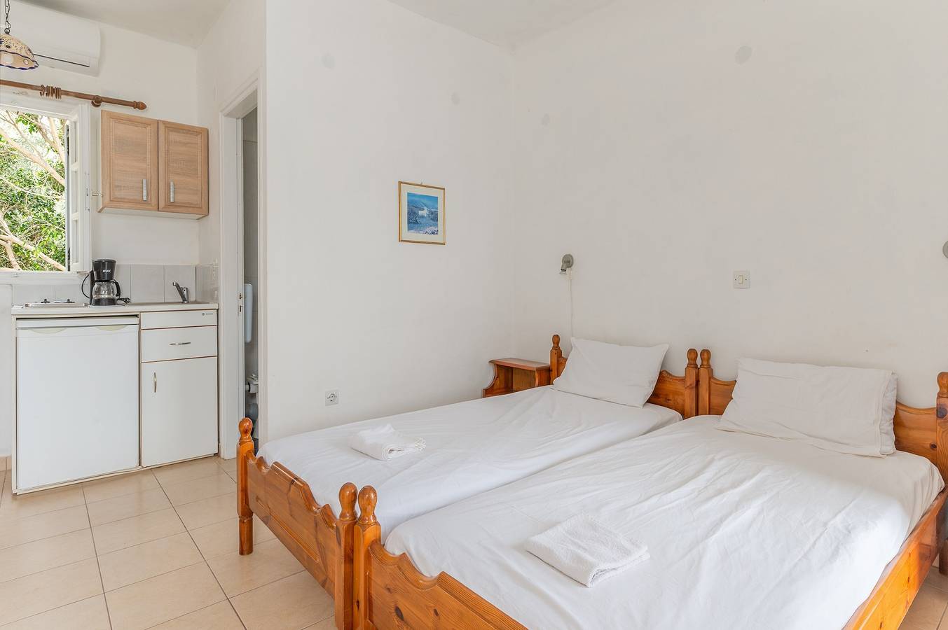 Estudio entero, Estudio 'Sifnos 2' con vistas al mar, Wi-Fi y aire acondicionado in Playa de Vathi, Cícladas
