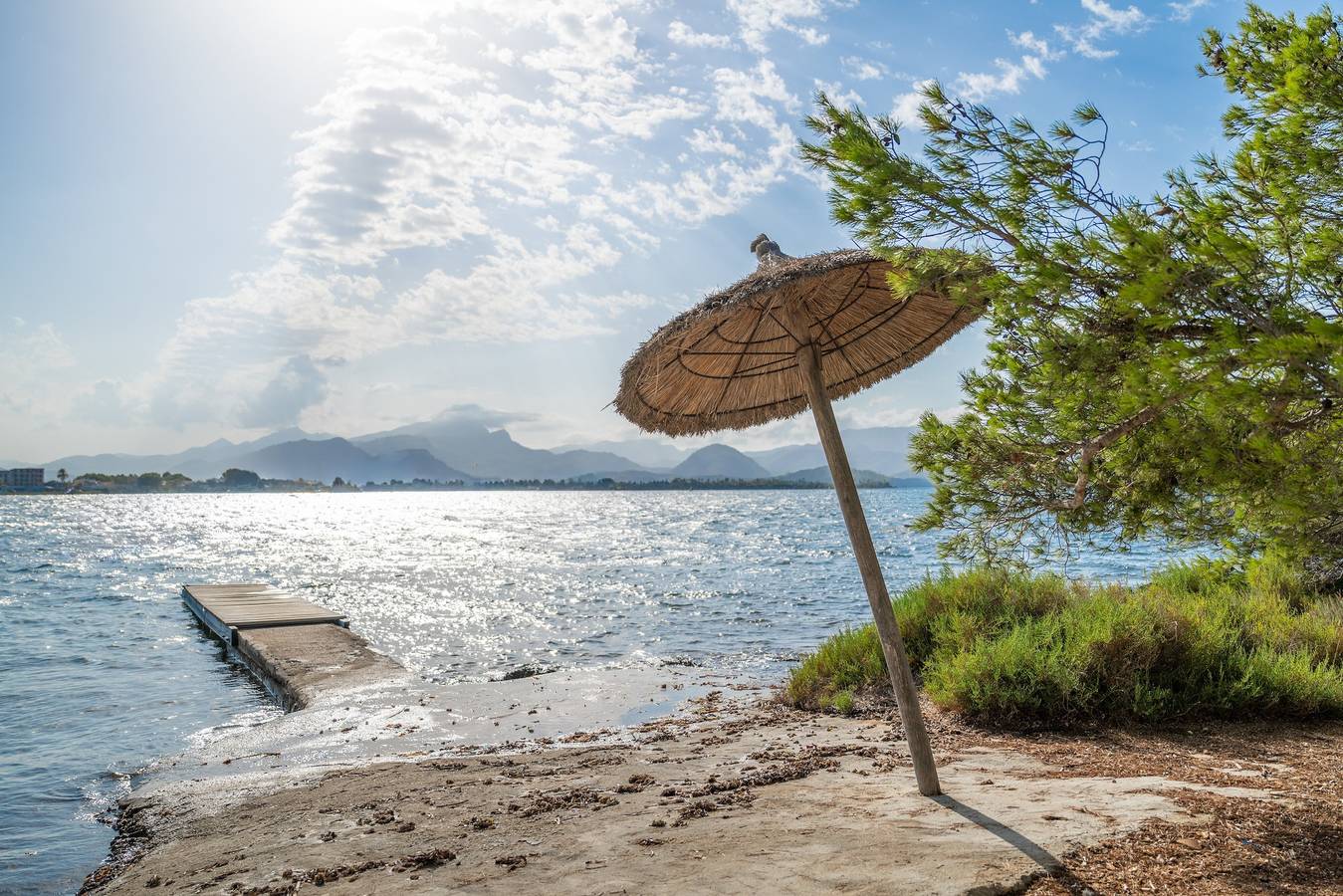 Villa 'Punta Marina' mit Meerblick, privater Terrasse und Wlan in Platja del Corral d'en Bennàssar (Alcúdia), Alcúdia