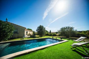 Cottage pour 8 personnes, avec jardin ainsi que piscine et terrasse à Poulx