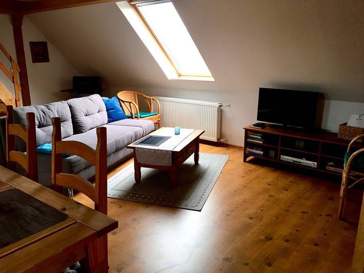Ganze Wohnung, Komfortable Ferienwohnung am Papensee mit Seeblick, Garten und Spielplatz in Laage, Mecklenburgische Seenplatte