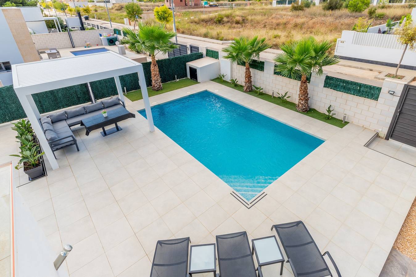 Villa "Jade Polop" con vistas a las montañas, Wifi, piscina, jardín y terraza in Polop de la Marina, Costa Blanca