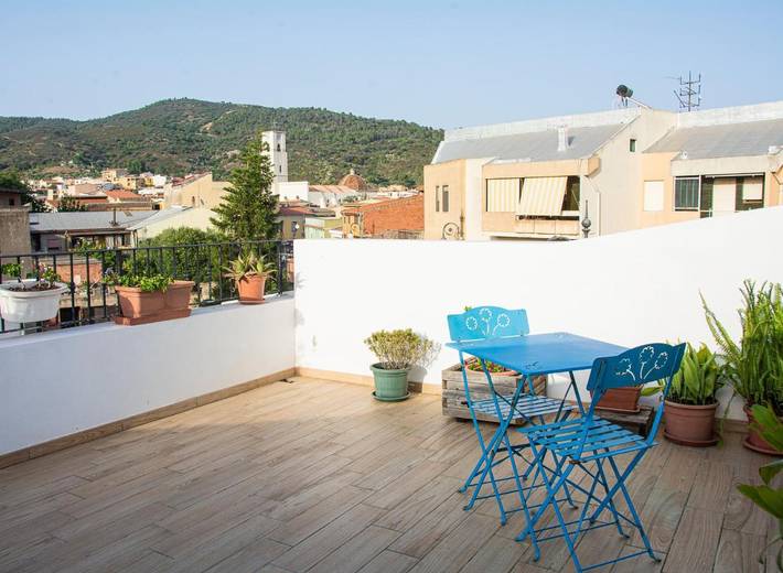 Chambre d’hôte pour 2 personnes, avec Balcon ainsi que Terrasse et Vue à Villaputzu