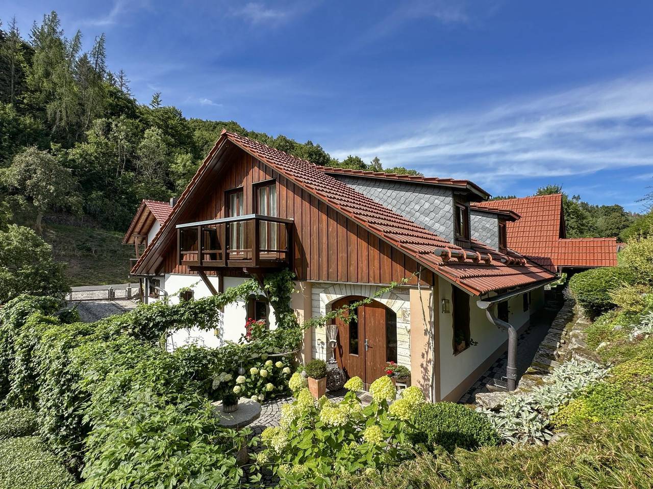 Ferienhaus am Ferienhof im Thüringer Wald in Schleusegrund, Frankenwald