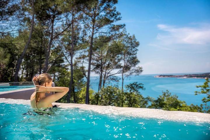 Ferienhaus für 3 Personen, mit Terrasse und Kinderpool sowie Pool und Ausblick in Lanterna - 2