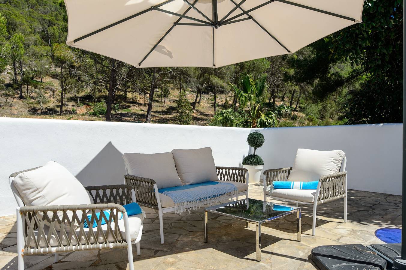 Villa « Amarantos » : vue sur la montagne, Wi-Fi et climatisation in Santa Eulària des Riu, Côte d’Ibiza