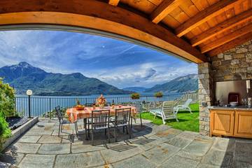 Gîte pour 4 personnes, avec jardin et vue sur le lac, animaux acceptés à Vercana