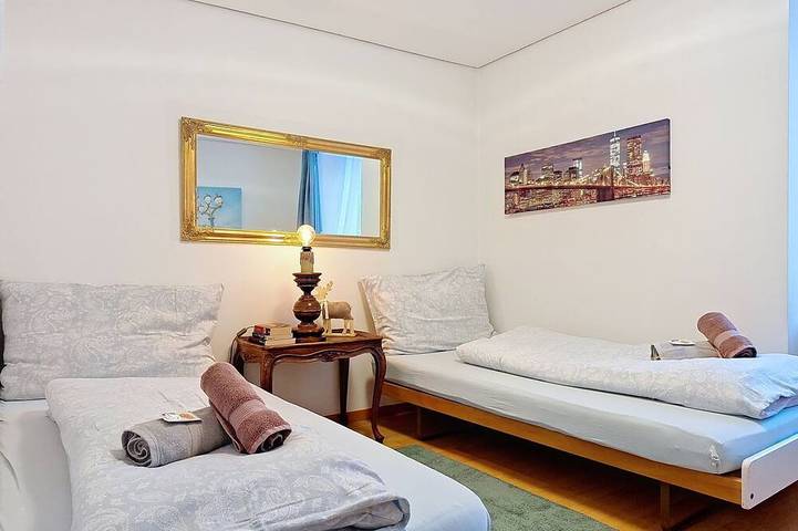 Geheel appartement, Bieri-Haus in Unterseen, Meer van Thun