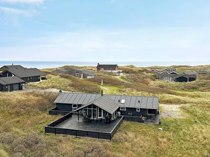 Ferienhaus für 10 Personen, mit Sauna und Whirlpool sowie Terrasse, mit Haustier in Grønhøj Strand