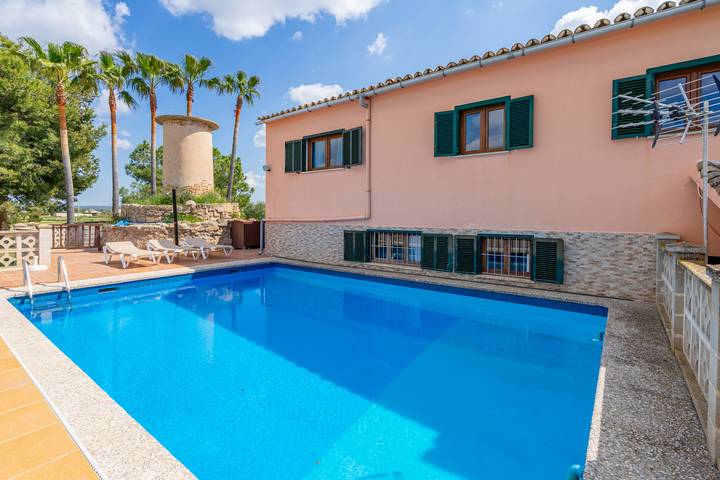 Bauernhof für 8 Personen, mit Balkon und Terrasse sowie Garten in Palma