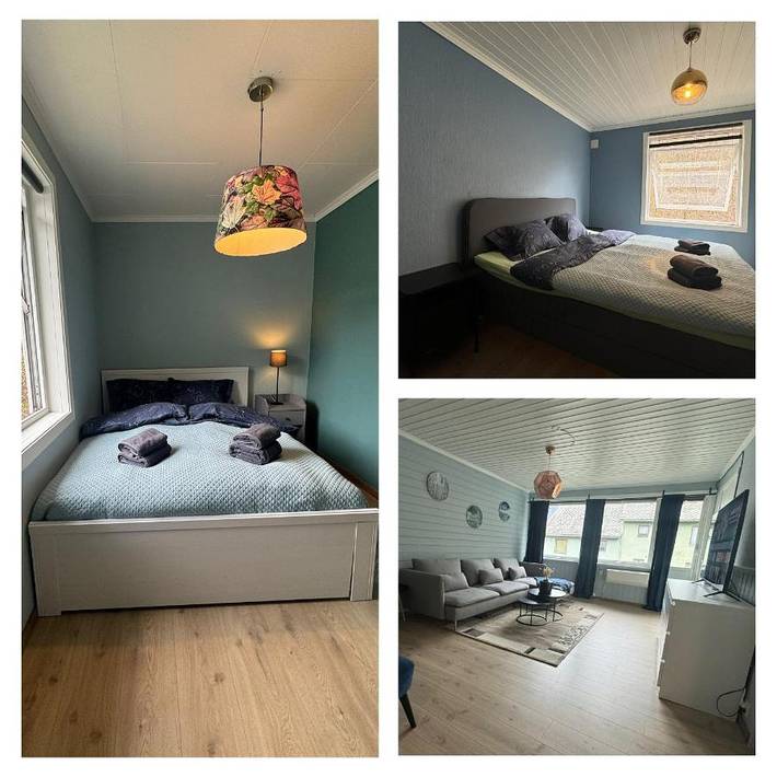 Ferienwohnung für 4 Personen, mit Balkon und Ausblick in Odda