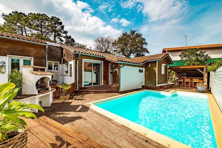 Villa pour 6 personnes, avec jardin, animaux acceptés à Labenne