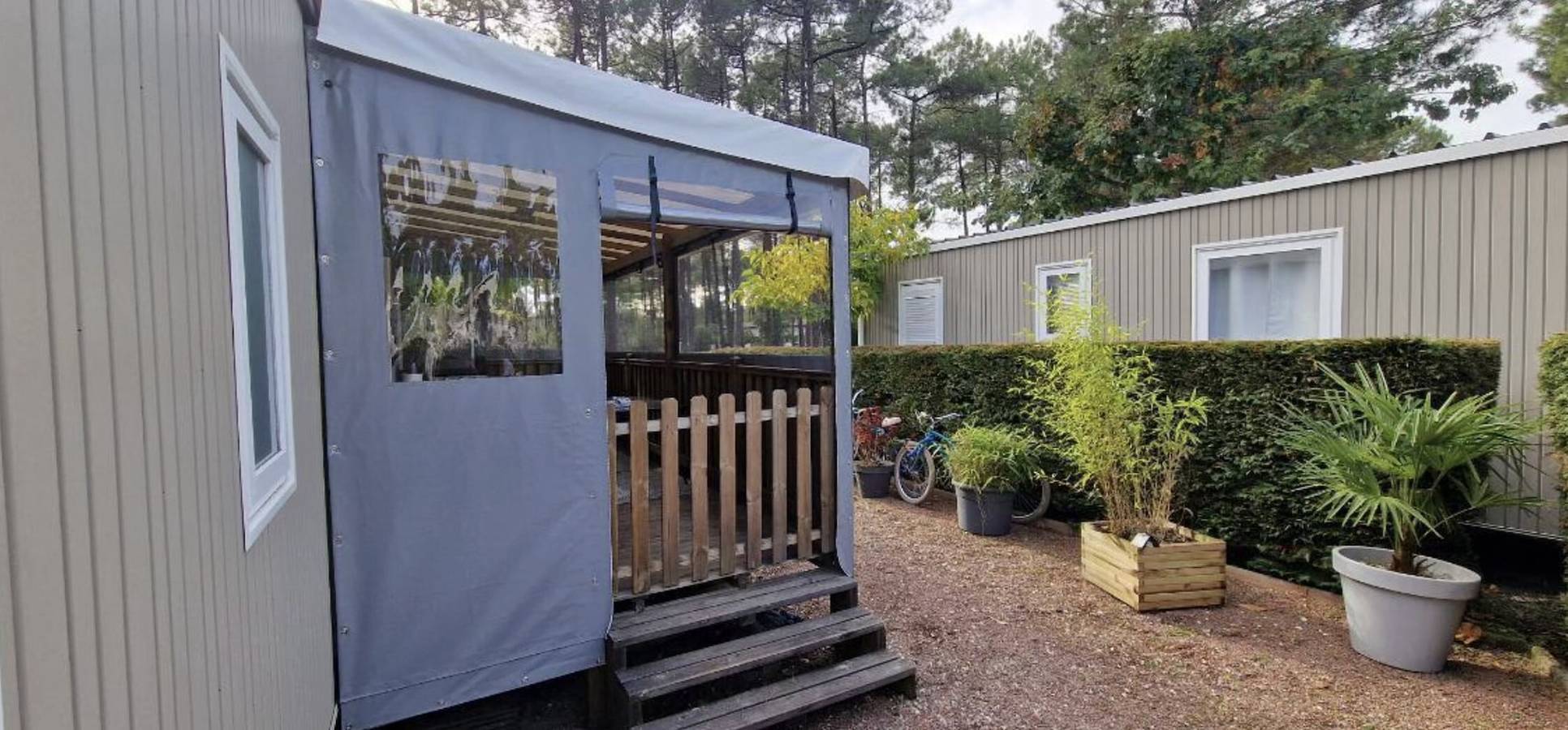 Mobilheim 'Mobil Home Arès' in Arès, nahe Strand und Bassin d'Arcachon in Arès, Arcachon und Umgebung
