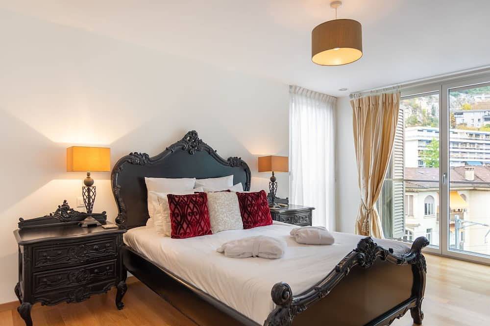 Ganze Wohnung, Schöne Wohnung für 4 Leute mit Pool, Whirlpool, Klimaanlage,  W-Lan, Tv, Balkon und Panoramablick in Montreux, Genfer See