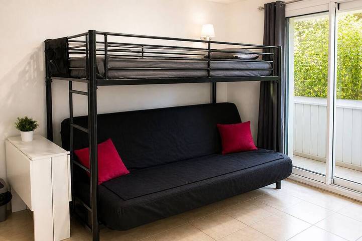 Gîte pour 3 personnes, avec balcon dans Plage Camp Long - 3