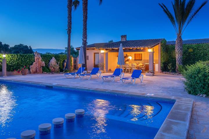 Can Puça - Ferienhaus mit privaten Pool in Santanyí. WiFi gratis in Santanyí, Mallorca Süden
