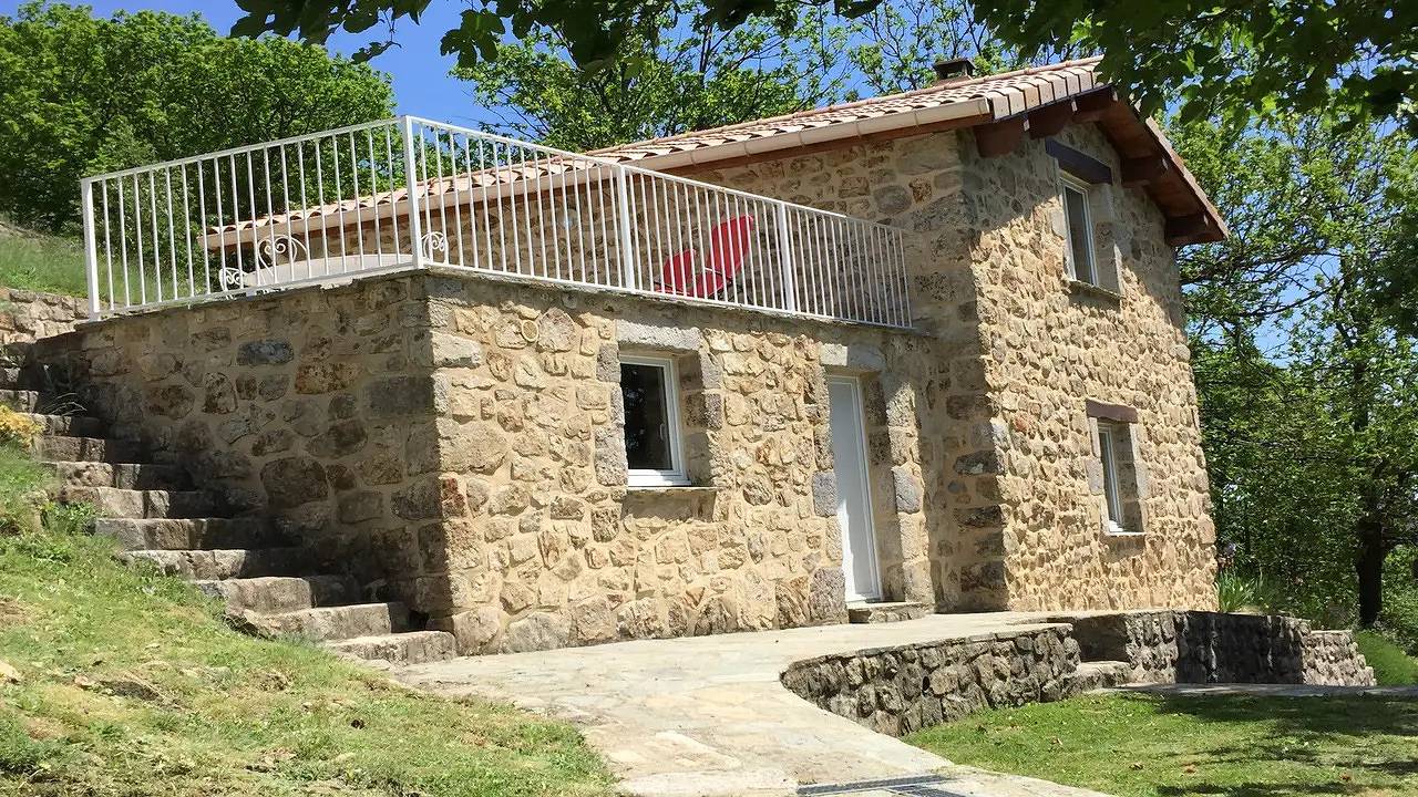 Maison de vacances pour 5 personnes avec terrasse in Saint-Pierre-de-Colombier, Parc naturel régional des Monts d'Ardèche
