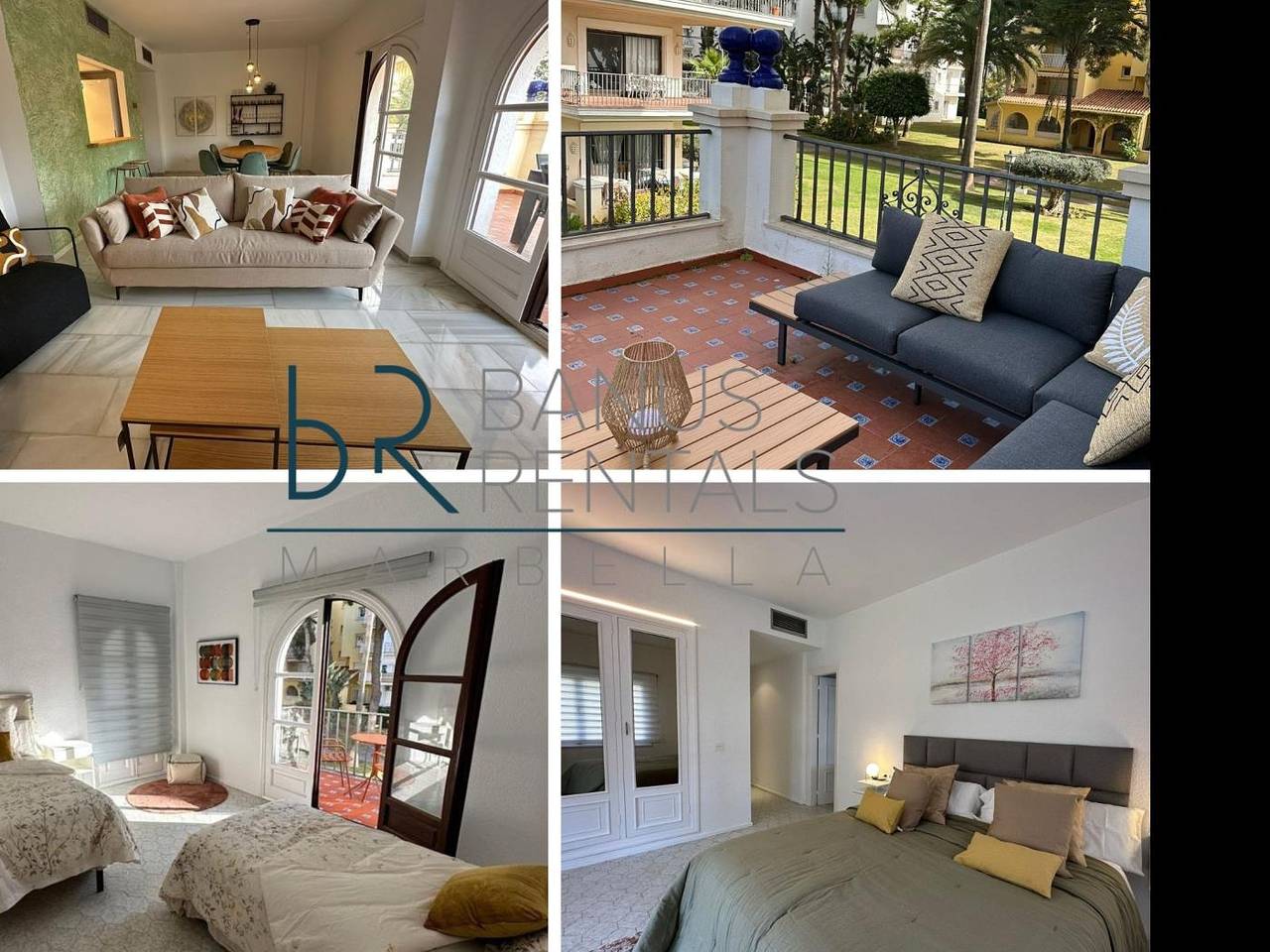 Entire holiday apartment, 2 bdr apartment next to the beach in Puerto Banús in Medina Gardens, Marbella