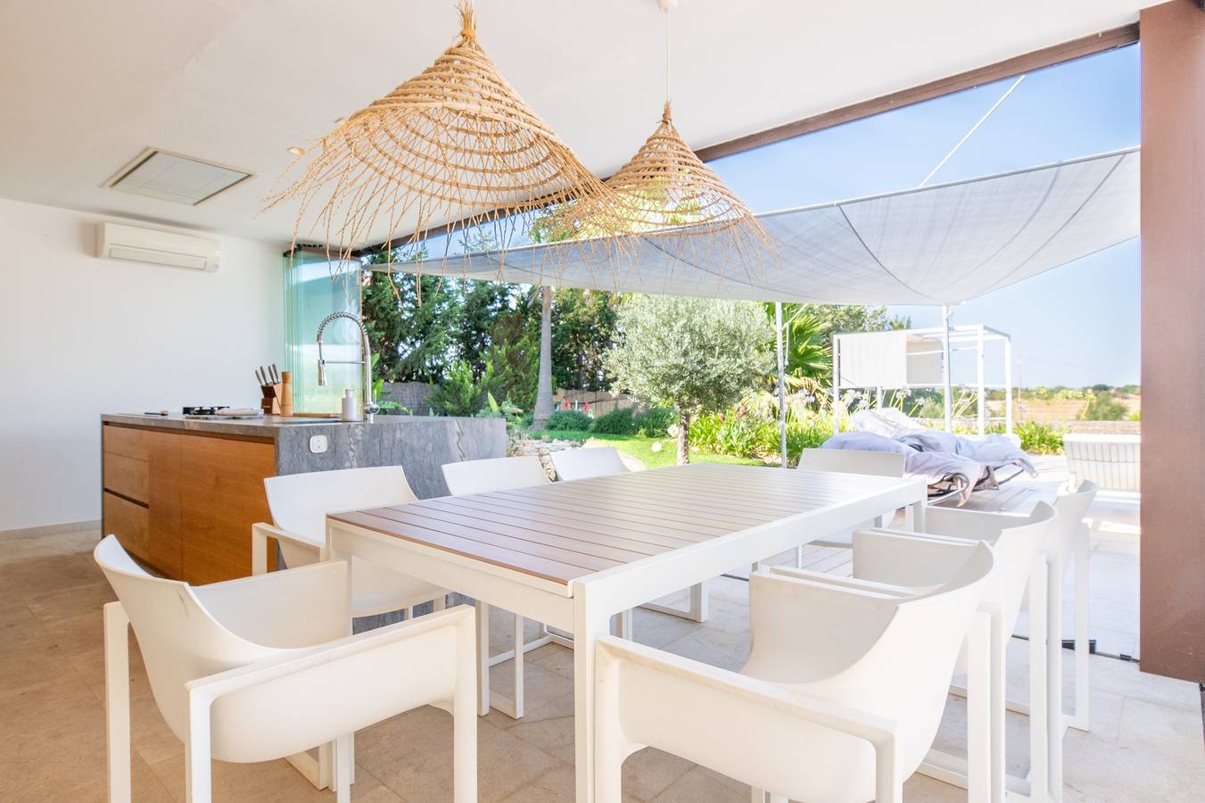 Elegante und moderne Villa Son Set mit beheiztem Pool, Fußballfeld, Wlan und Klimaanlage in Inca, Mallorca Inselmitte