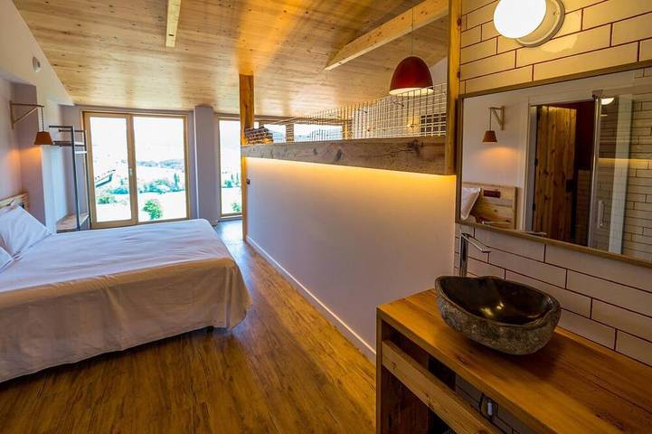 Appartement de vacances pour 4 personnes, avec jacuzzi ainsi que sauna et balcon