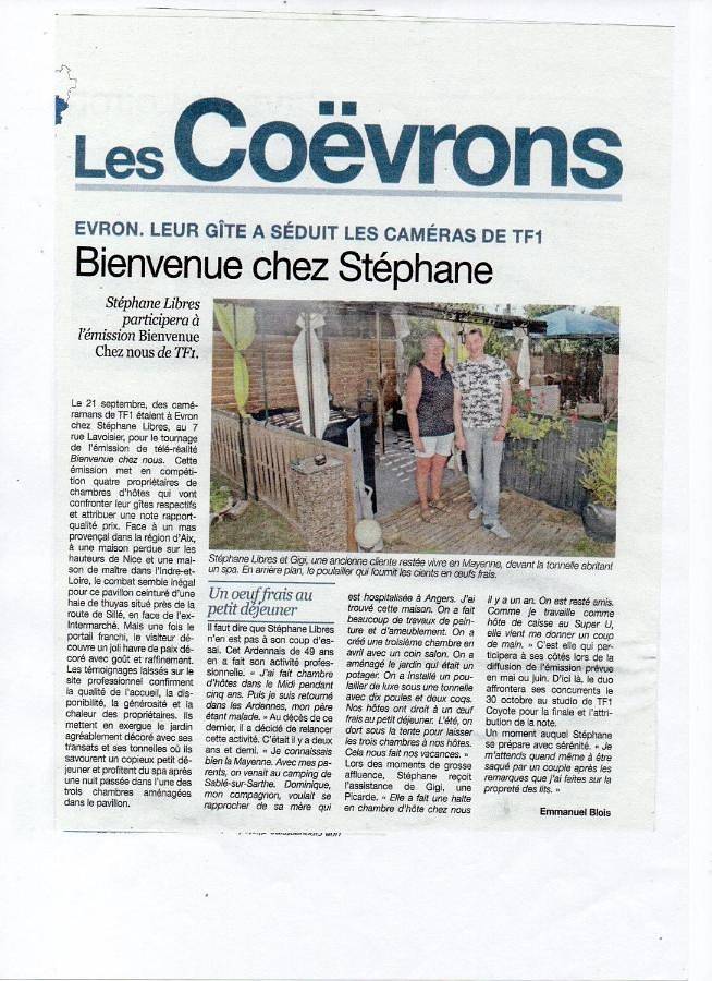 Location de vacances pour 2 personnes, avec terrasse et jardin à Évron - 2