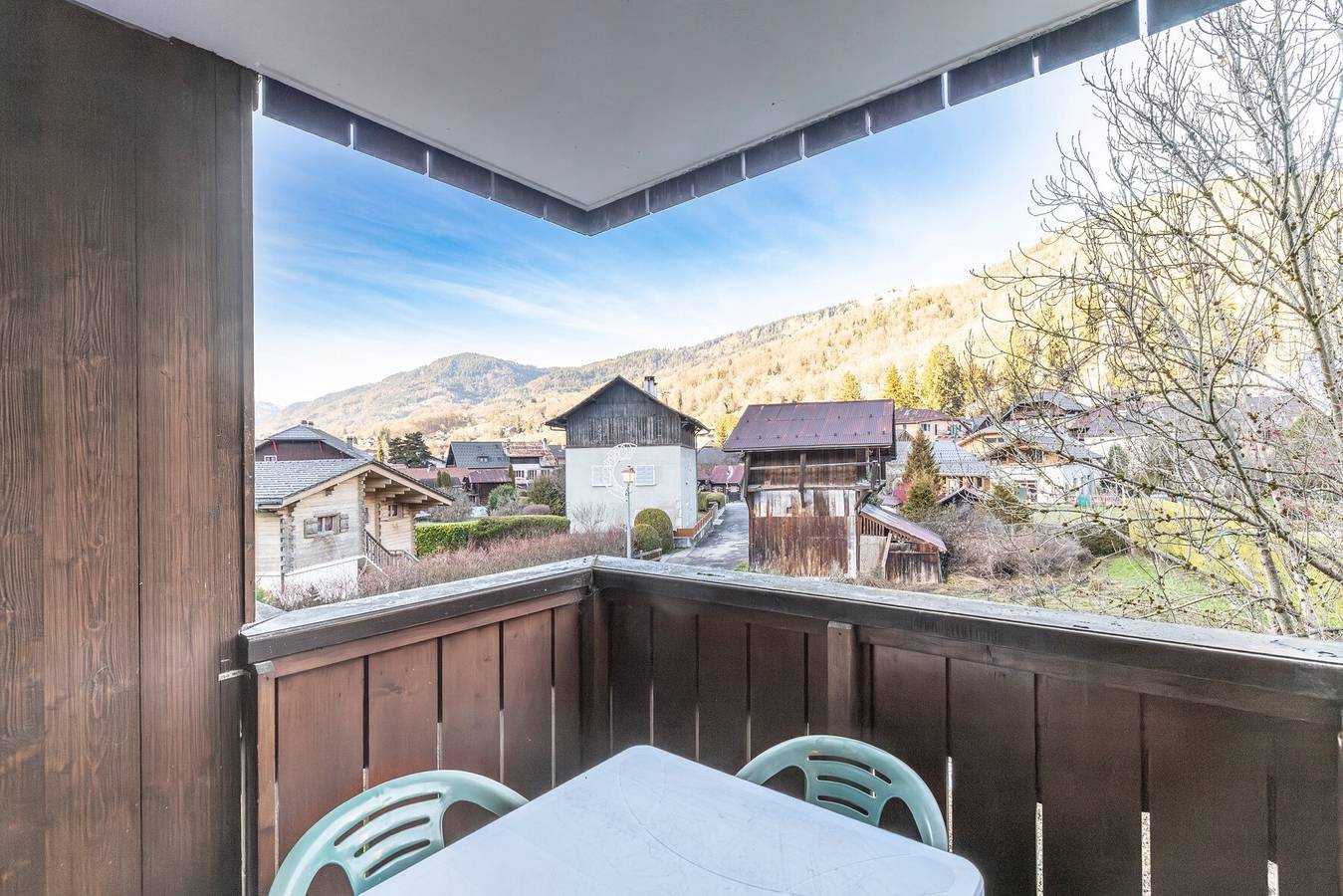 Ganze Wohnung, Appartement „Cosy Centre Samoëns“ mit Bergblick, Balkon und Nähe zu den Pisten in Samoëns, Region Bonneville