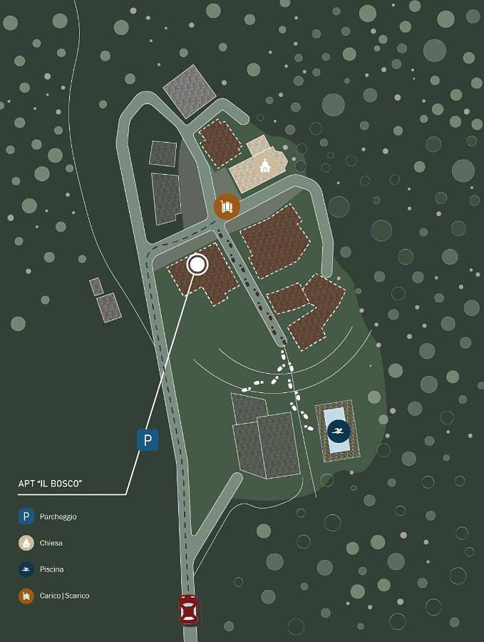 Gîte pour 6 personnes, avec terrasse et vue ainsi que jardin et piscine à Gualdo Cattaneo - 4