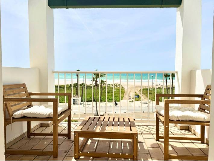 Ferienwohnung für 4 Personen, mit Meerblick und Terrasse in Conil de la Frontera