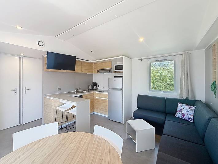 Mobilheim in der Stadt, Haustiere Ok - 4 Pers. in Jullouville, Côte de la Déroute