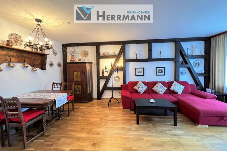 Ferienwohnung für 4 Personen, mit Balkon und Sauna sowie Ausblick in Füssen