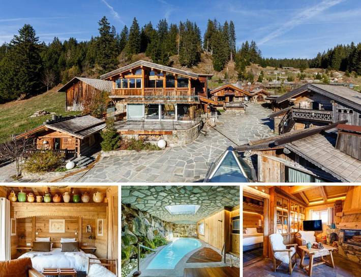 Hôtel pour 2 personnes, avec Balcon et Jacuzzi ainsi que Terrasse et Jardin à Manigod