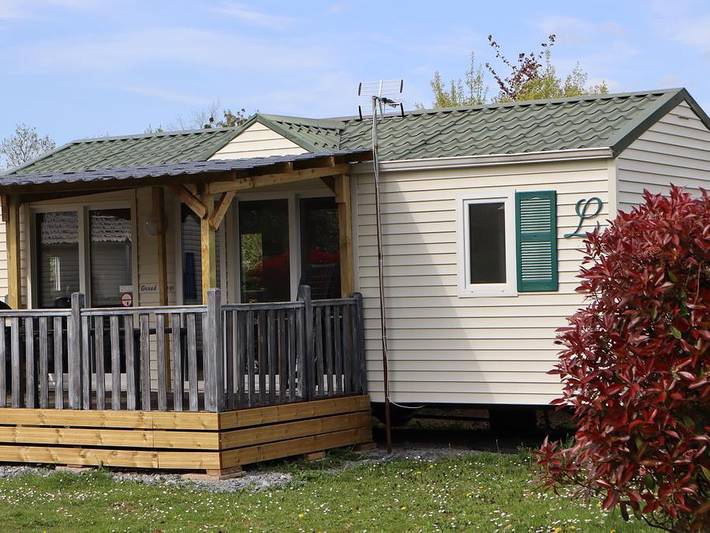 Camping Ushuaïa Villages - Les Pommiers Pays d'Auge - Mobilheim 4 personen - Mobilheim Louisiane Grand Large 2 Zimmer in Saint-Pierre-de-Cormeilles, Bernay und Umgebung