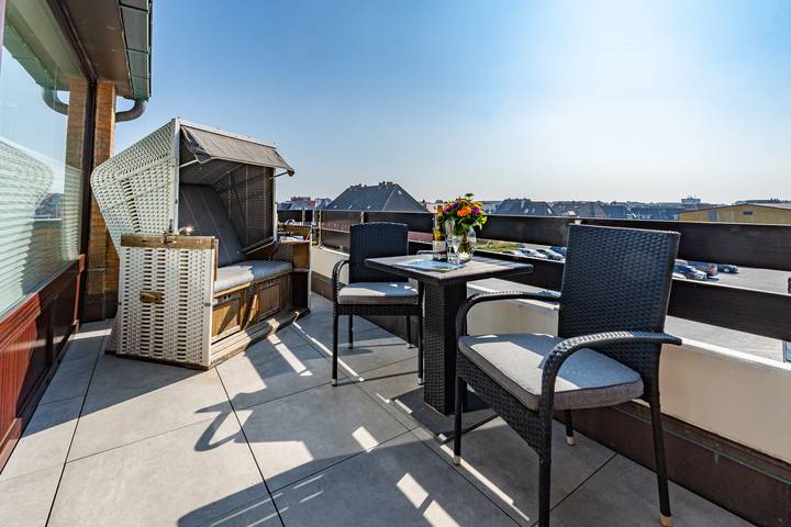 Ferienwohnung für 2 Personen, mit Balkon und Ausblick in Westerland